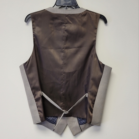 Hart Schaffner Marx Plaid Vest Tan M - Picture 2 of 7